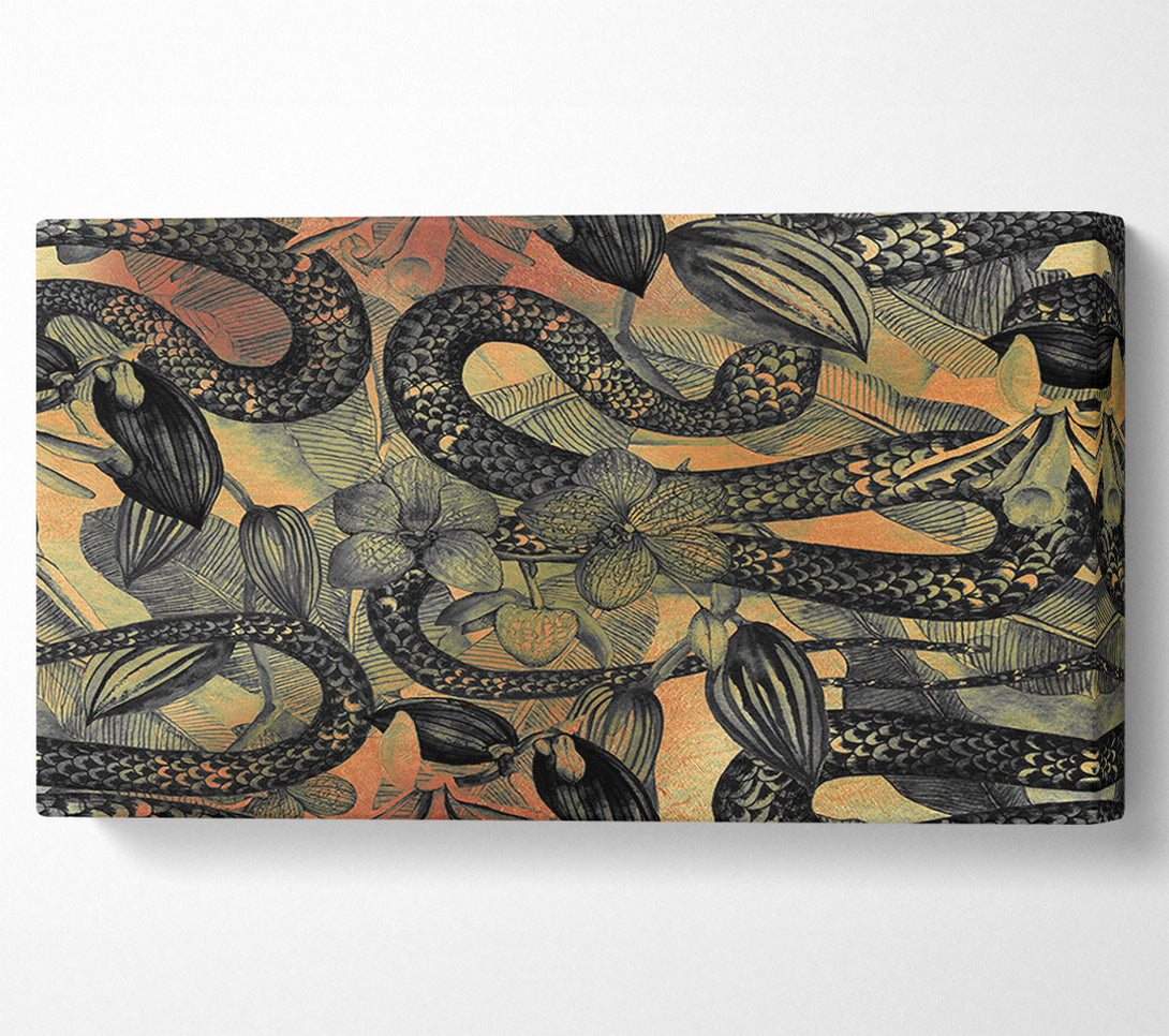 A Canvas Print of The Snakes And Flowers Canvas Print
