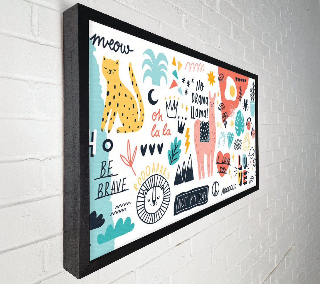  A Canvas Print of No Drama Llama Canvas Print