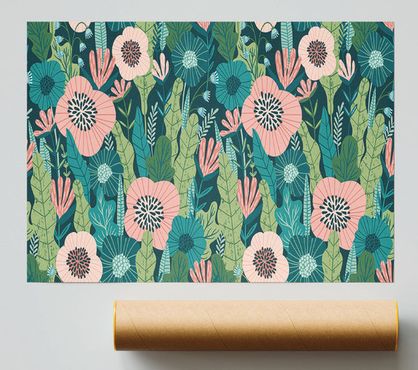 Modern Flower Beauty Poster