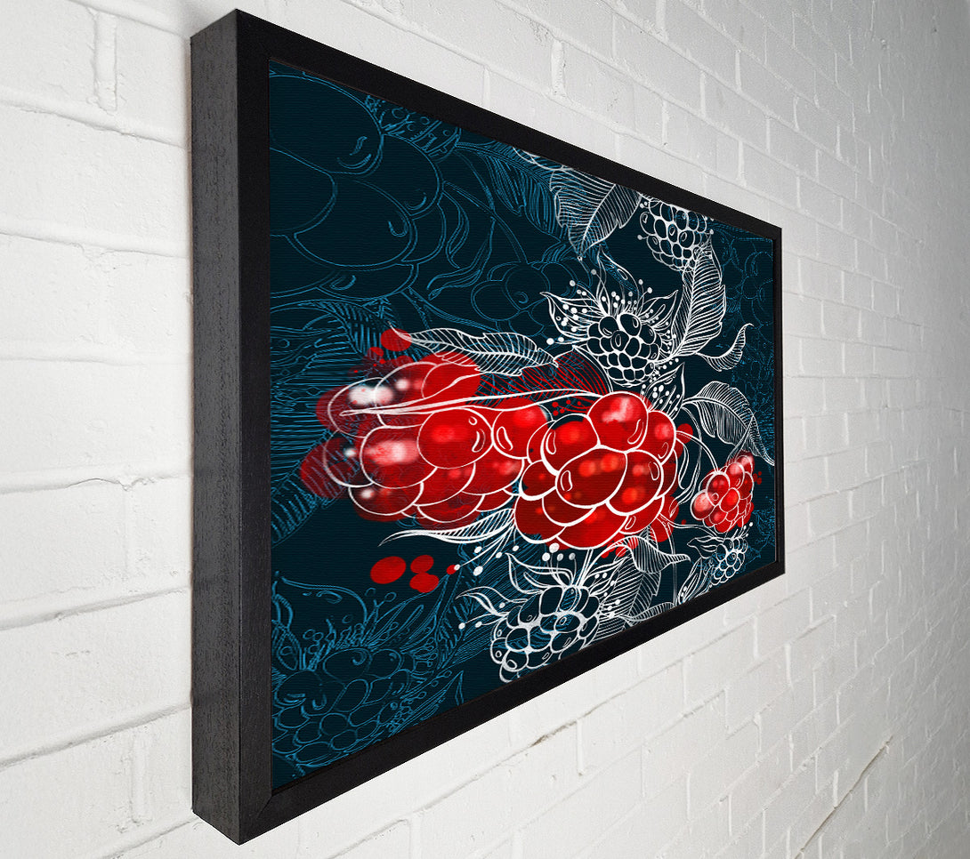  A Canvas Print of Red Berry Winter Canvas Wall Art