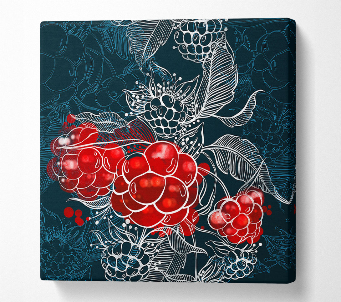  A Canvas Print of Red Berry Winter Canvas Wall Art
