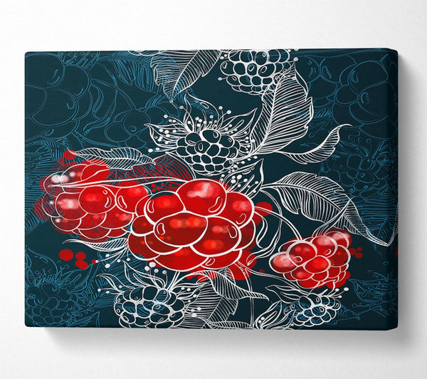  A Canvas Print of Red Berry Winter Canvas Wall Art