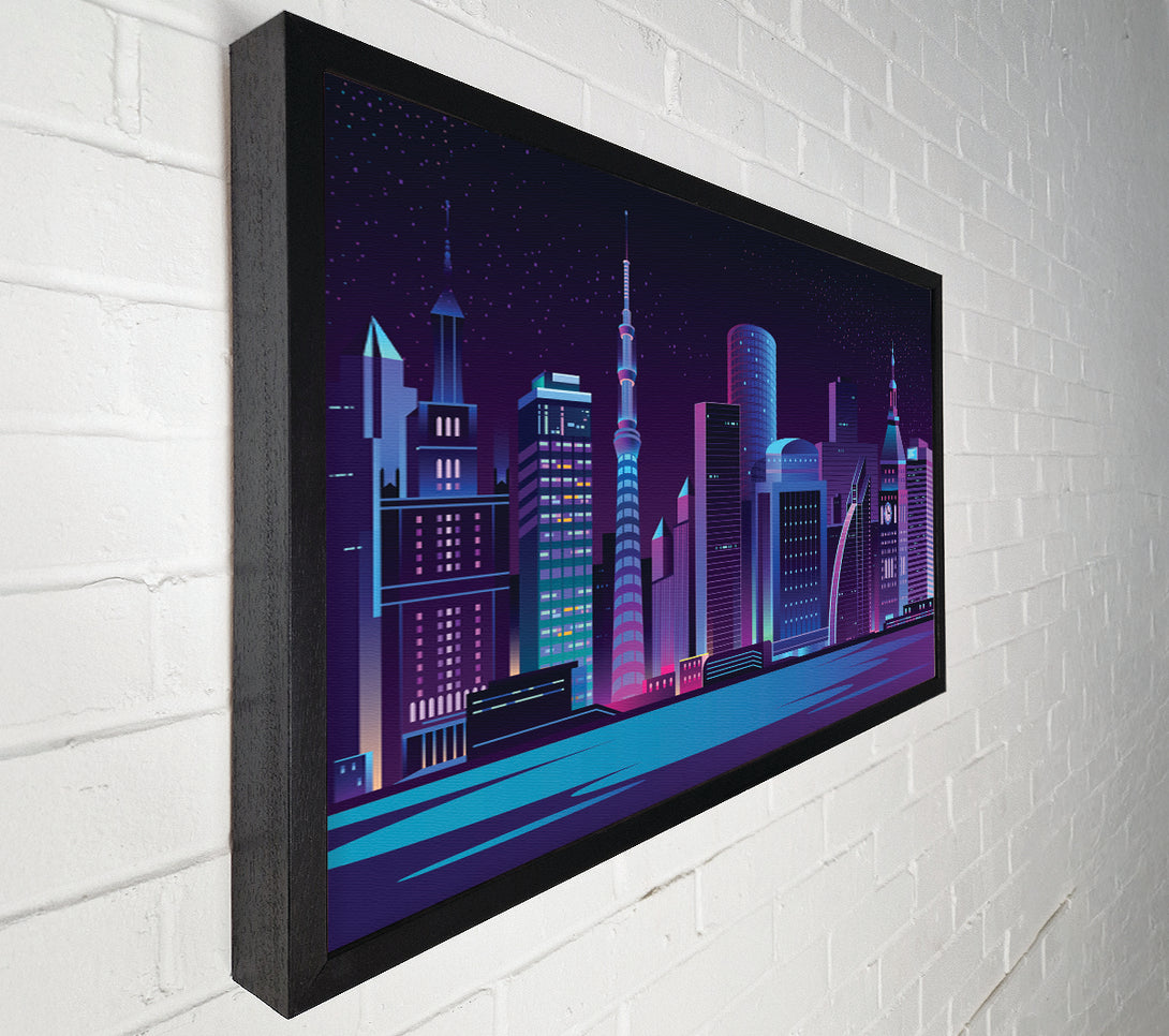  A Canvas Print of The Futuristic City Canvas Wall Art