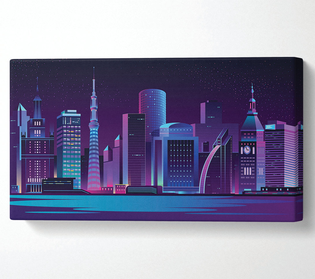 A Canvas Print of The Futuristic City Canvas Wall Art