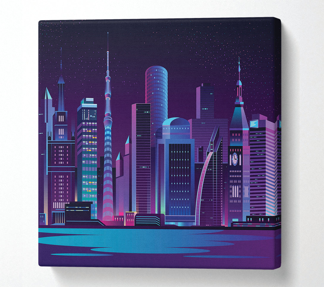  A Canvas Print of The Futuristic City Canvas Wall Art