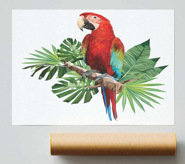 Parrot On A Branch Giclee Print