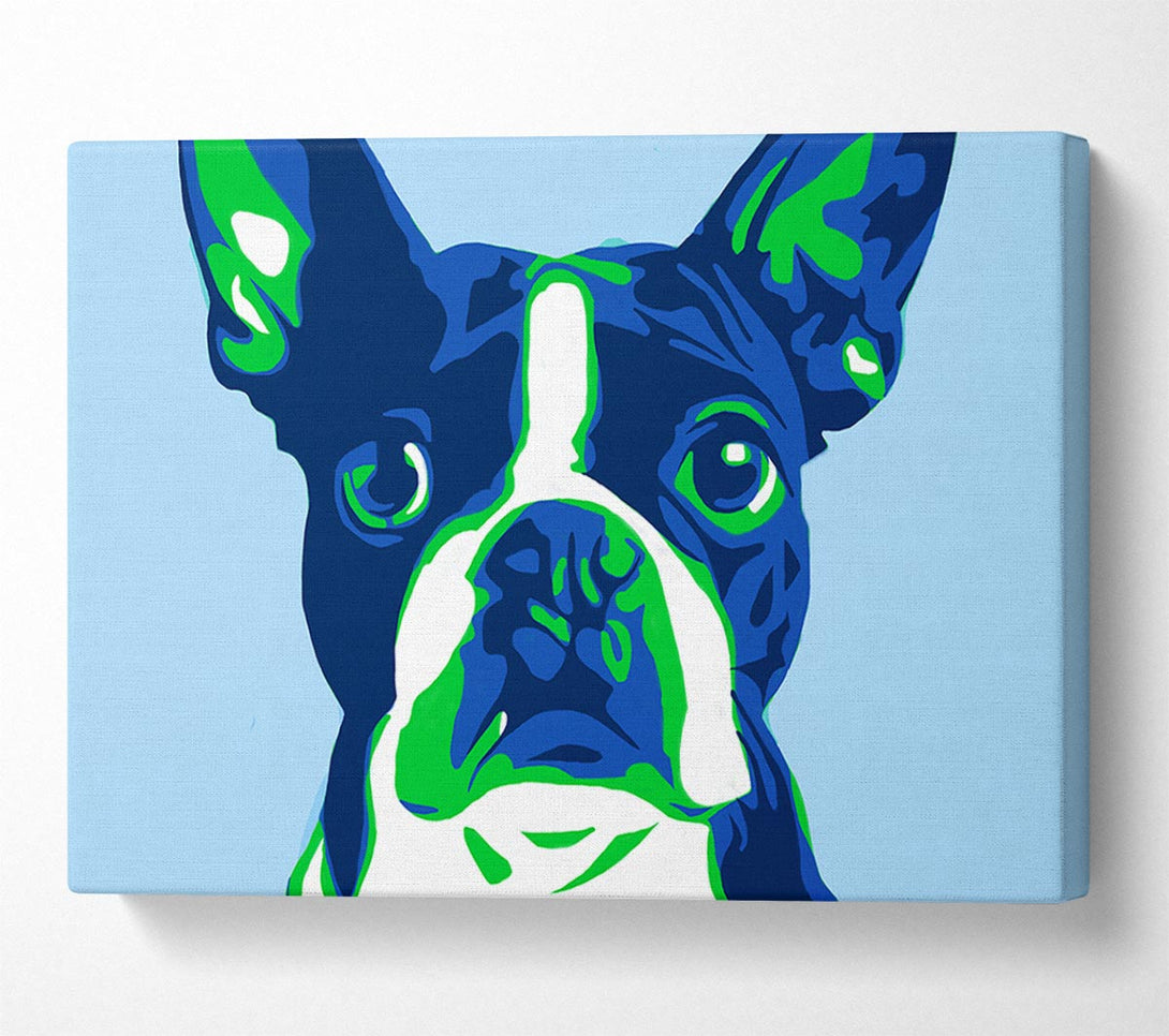  A Canvas Print of The French Bulldog Pop Art Canvas Print