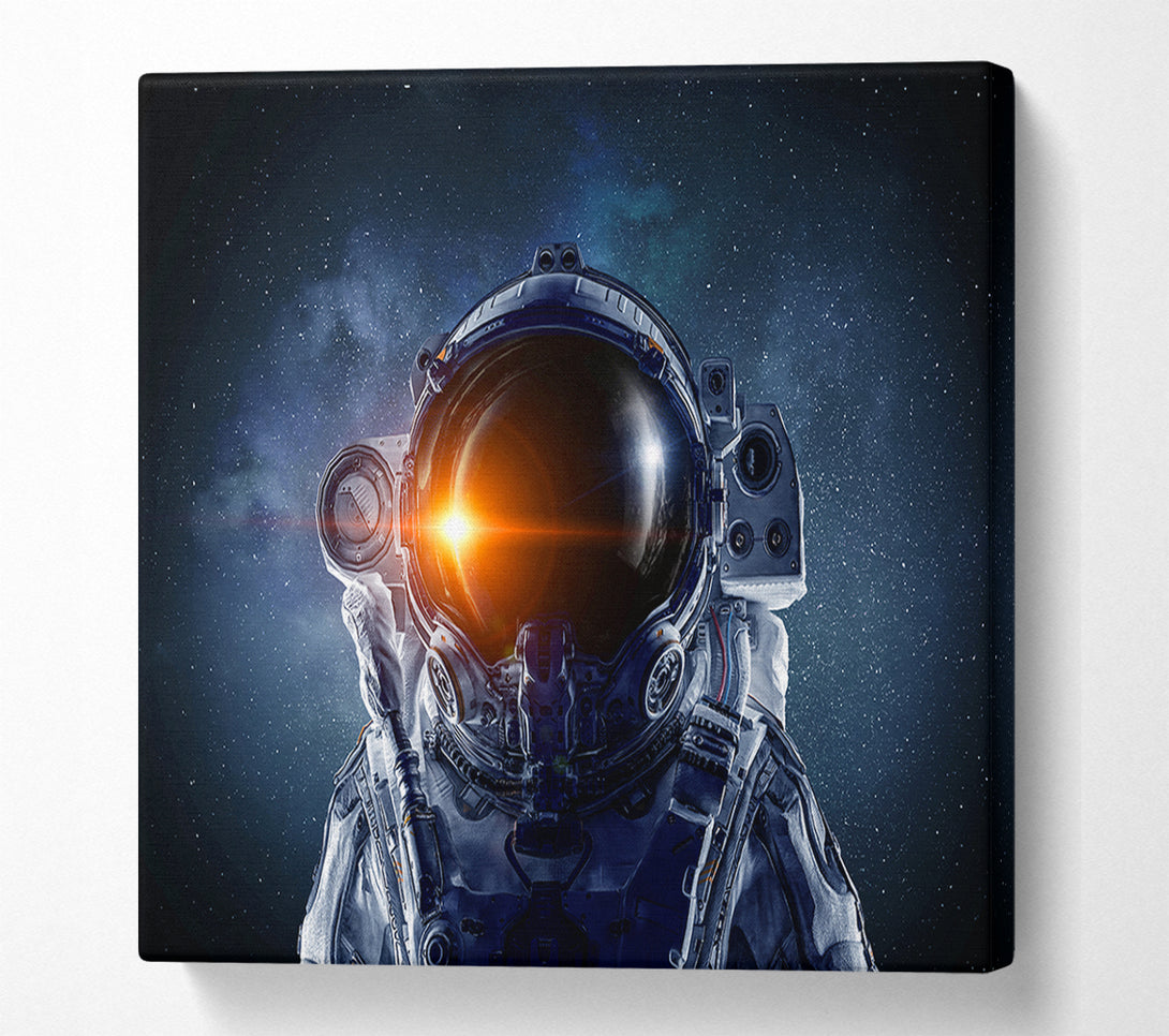  A Canvas Print of Reflection Of The Sun Spaceman Canvas Art