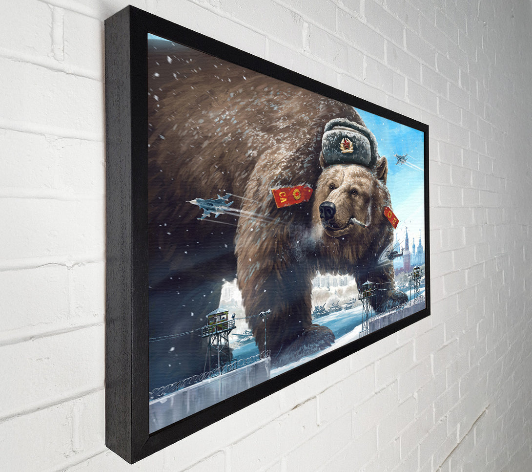  A Canvas Print of Russian Brown Bear Canvas Print