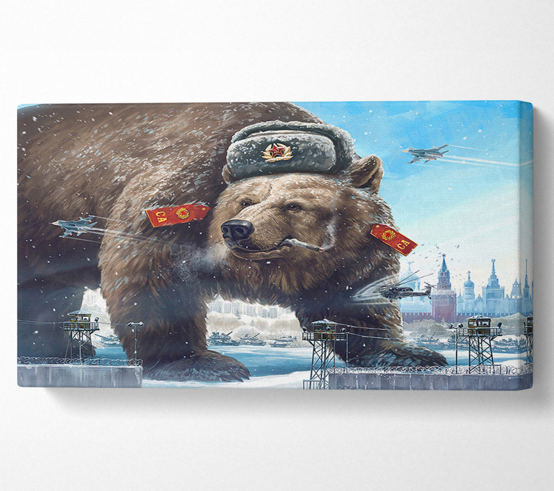  A Canvas Print of Russian Brown Bear Canvas Print