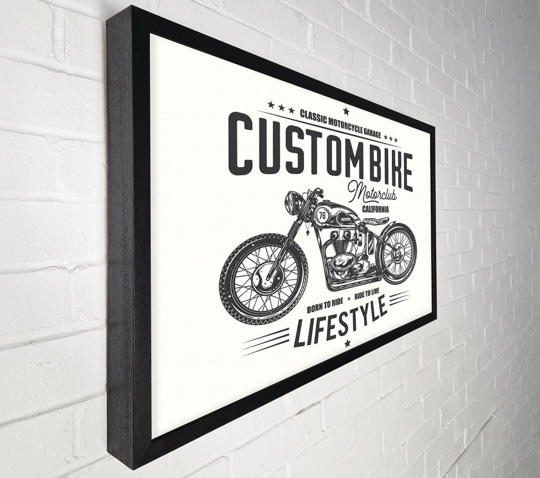  A Canvas Print of Custom Bike Motor Club Canvas Print