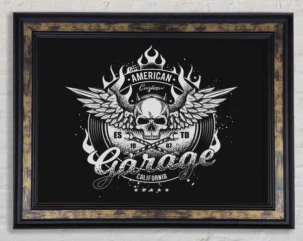 American Custom Garage Framed Print