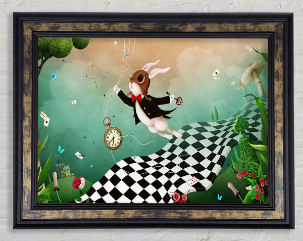 Alice In Wonderland Out Of Time Framed Print