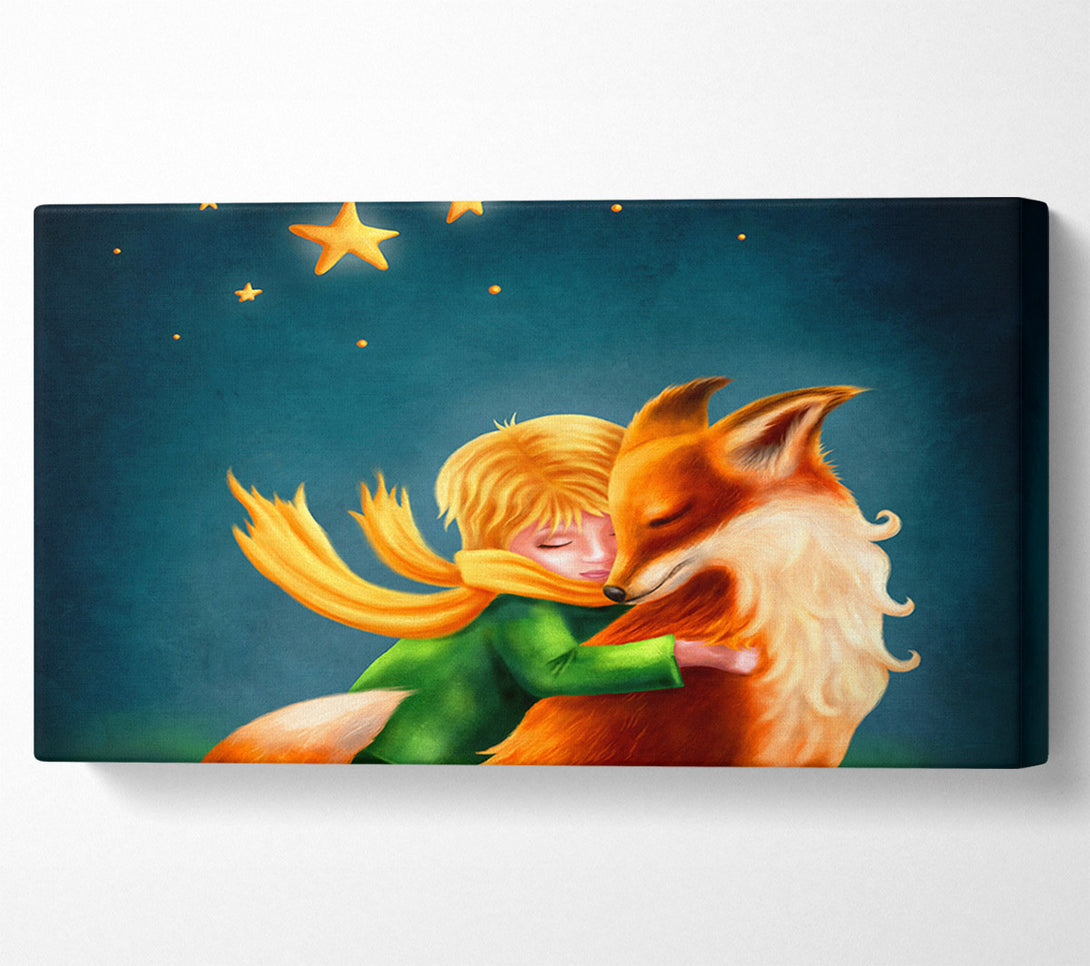  A Canvas Print of Hugging The Fox Canvas Art