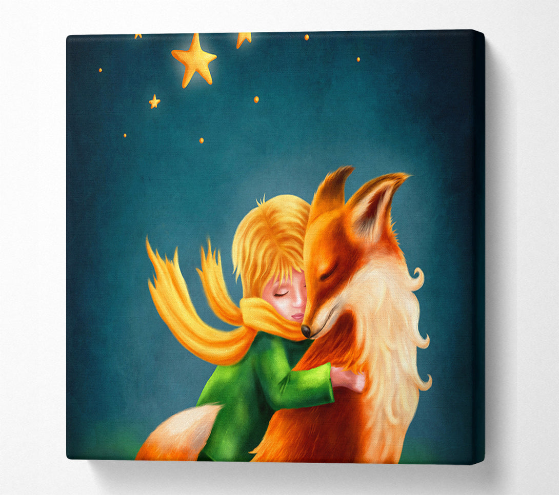  A Canvas Print of Hugging The Fox Canvas Art