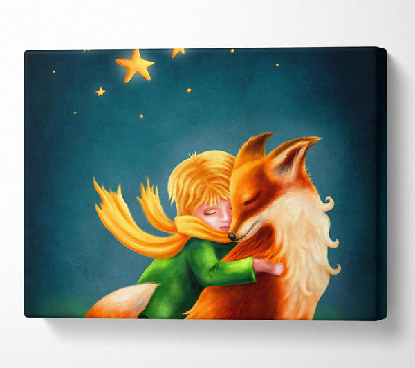  A Canvas Print of Hugging The Fox Canvas Art