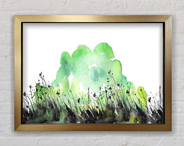 In The Grass Greenery Framed Print