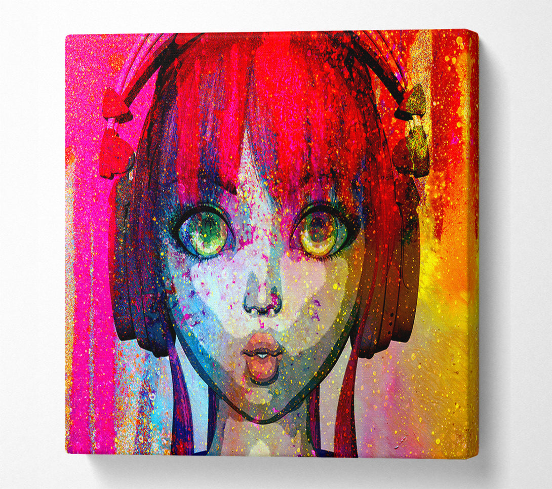  A Canvas Print of Dj Urban Woman Canvas Wall Art
