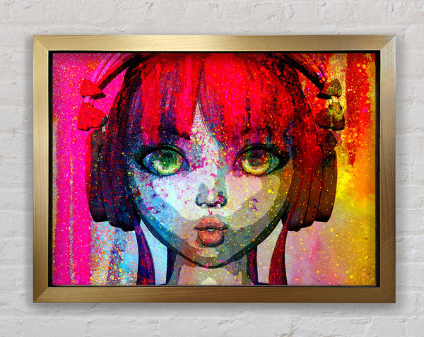 Dj Urban Woman Framed Print