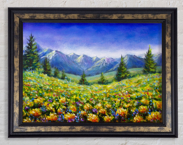 The Curve In The Landscape Framed Print