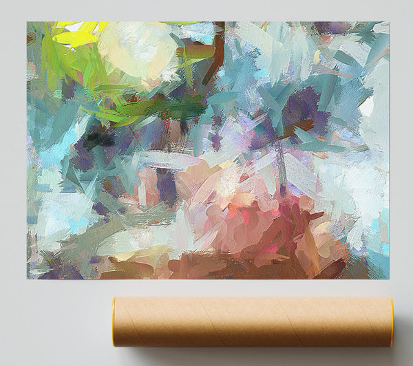 Strong Strokes Of Brush Print
