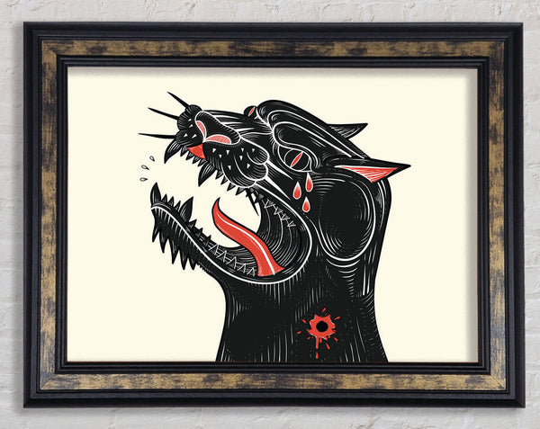 Tattoo Jaguar Framed Print