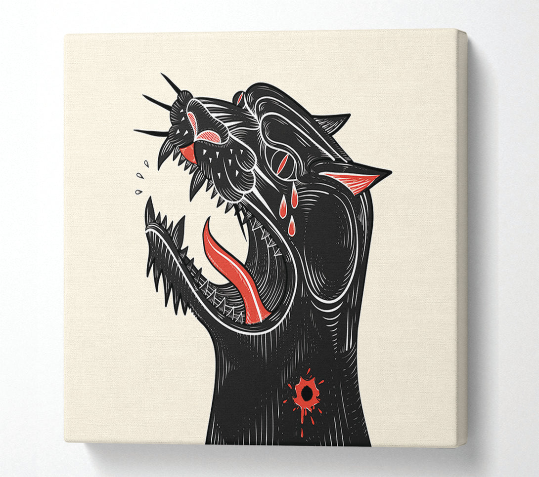  A Canvas Print of Tattoo Jaguar Canvas Wall Art