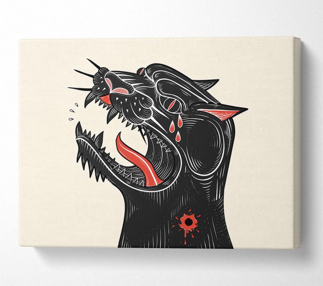  A Canvas Print of Tattoo Jaguar Canvas Wall Art