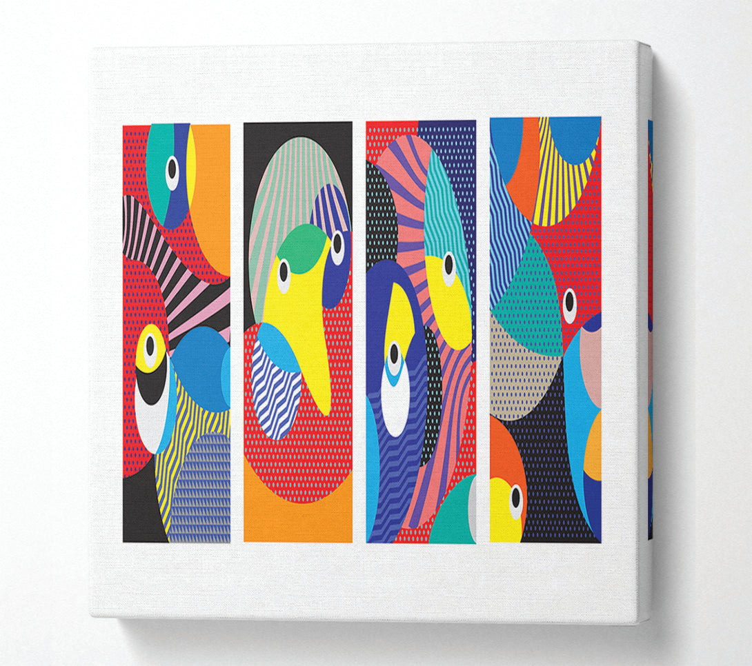  A Canvas Print of Random Eye Shapes Canvas Wall Art