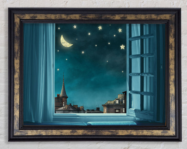 The Window To The Skies Framed Print