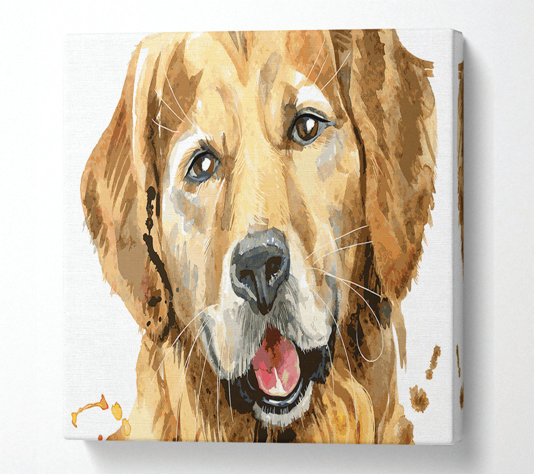  A Canvas Print of Labrador Happiness Canvas Wall Art