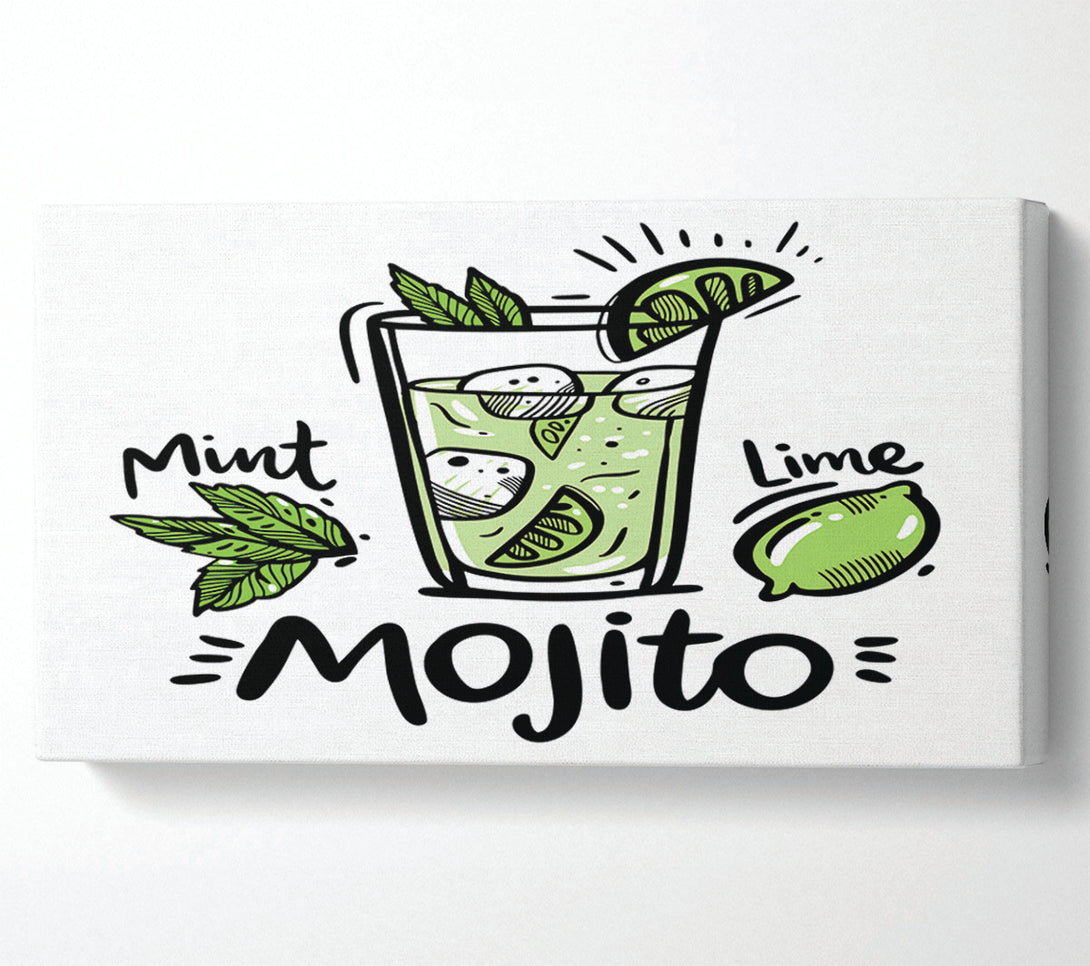  A Canvas Print of Drinks Mojito Summer Canvas Print