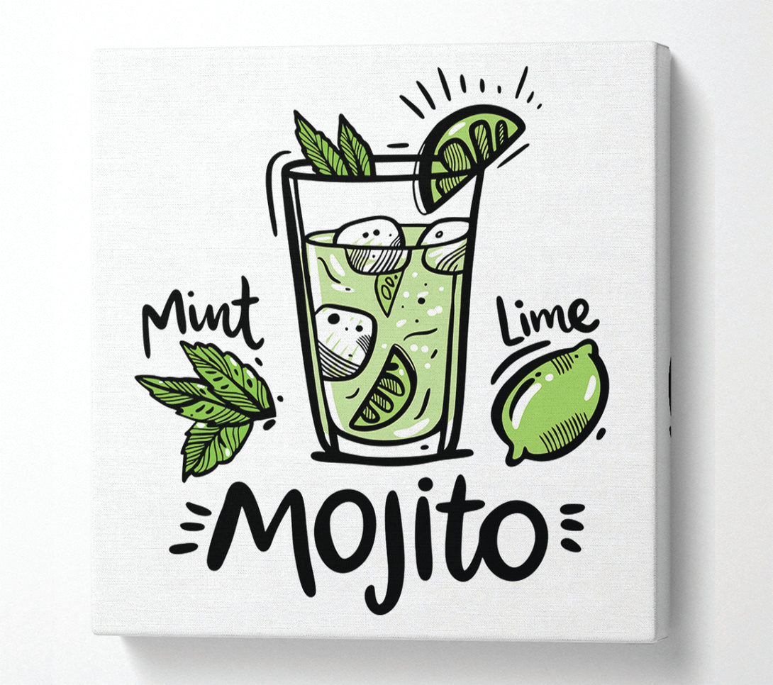  A Canvas Print of Drinks Mojito Summer Canvas Print
