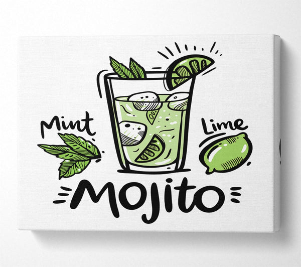  A Canvas Print of Drinks Mojito Summer Canvas Print