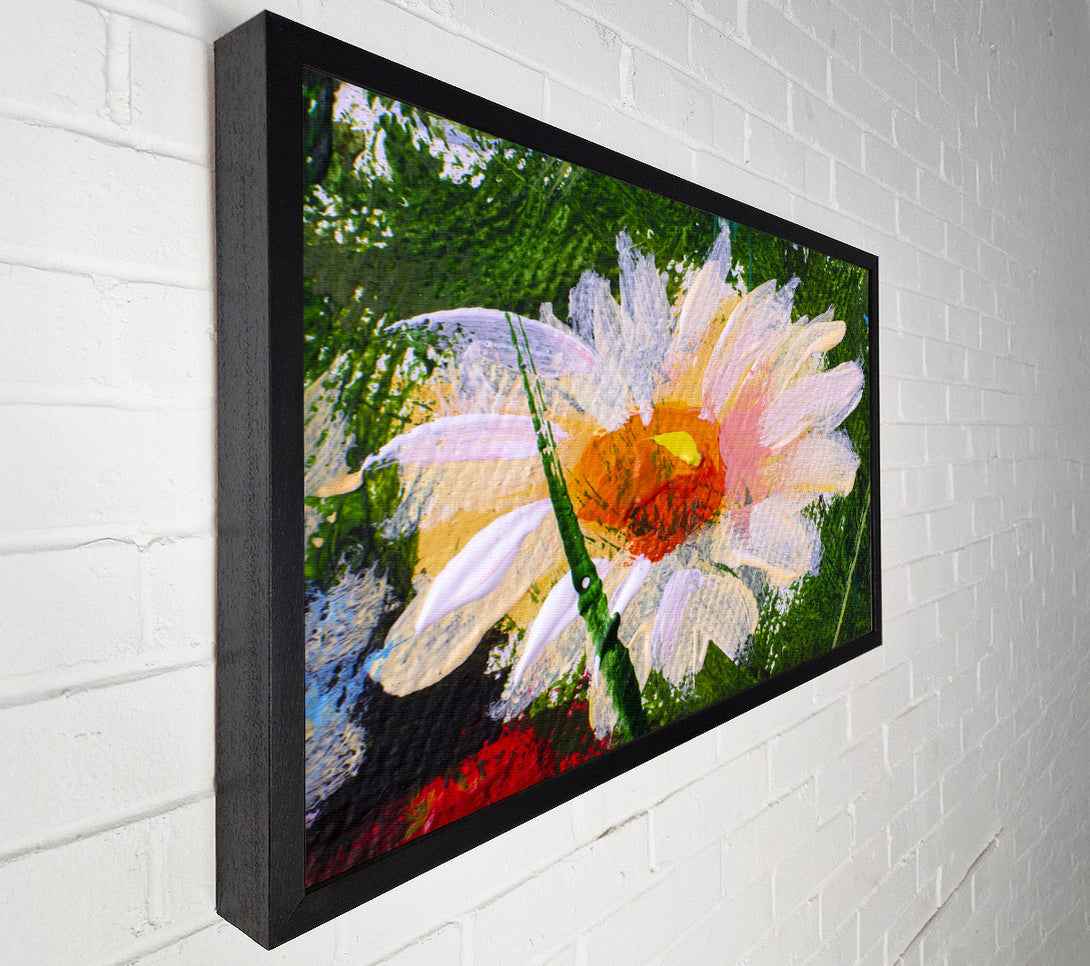  A Canvas Print of Painted Daisy Canvas Art