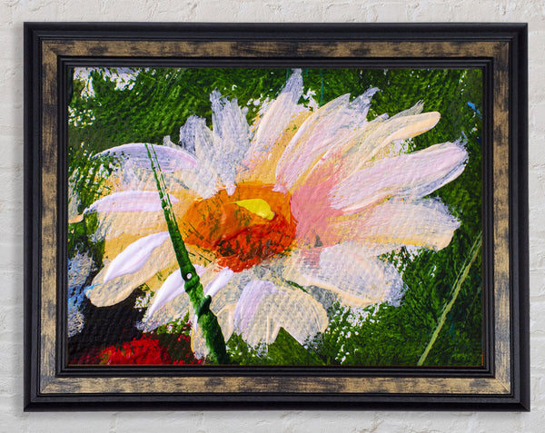 Painted Daisy Framed Print