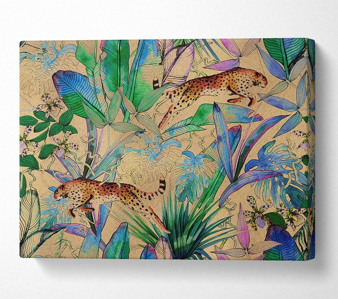  A Canvas Print of Stunning Leopard Leap Canvas Art