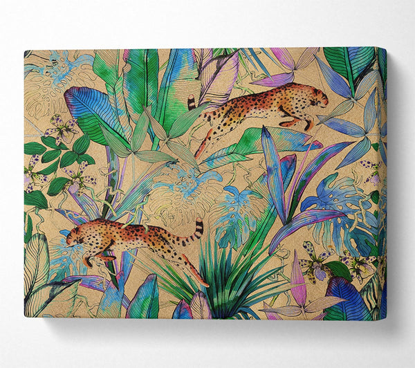  A Canvas Print of Stunning Leopard Leap Canvas Art
