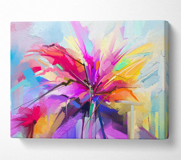  A Canvas Print of Fractal Flower Canvas Art