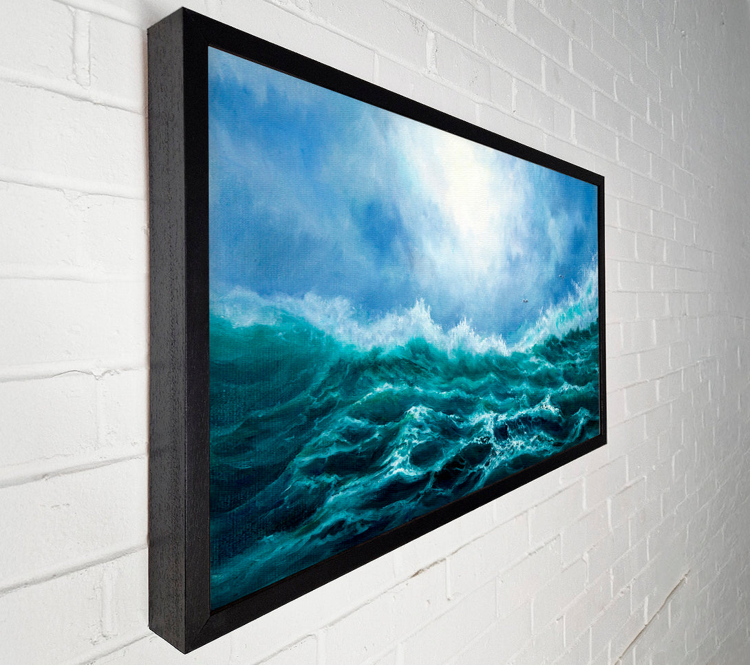  A Canvas Print of Turquoise Ocean Wonder Canvas Wall Art