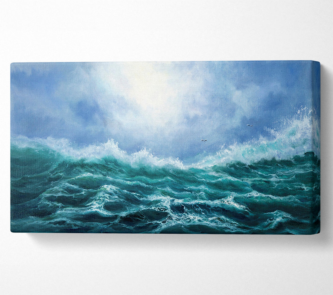  A Canvas Print of Turquoise Ocean Wonder Canvas Wall Art