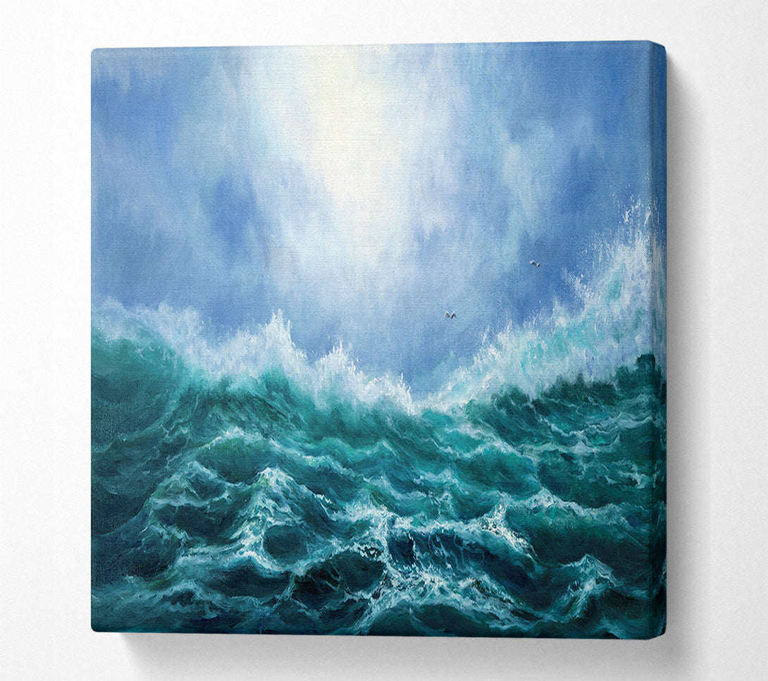  A Canvas Print of Turquoise Ocean Wonder Canvas Wall Art