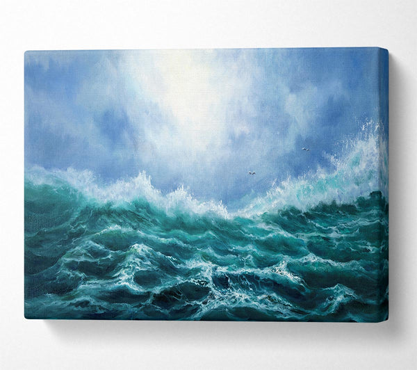 A Canvas Print of Turquoise Ocean Wonder Canvas Wall Art