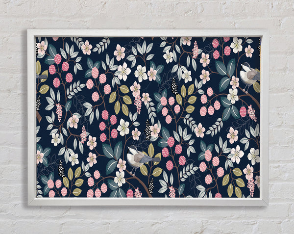 Little Flower Pattern Framed Print