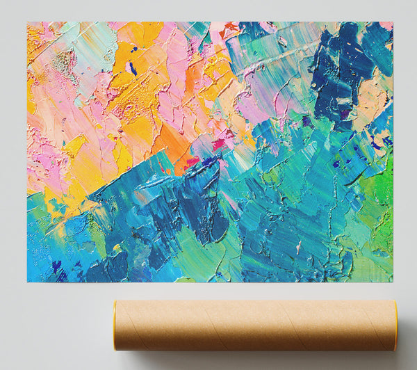Sections Of Paint Poster