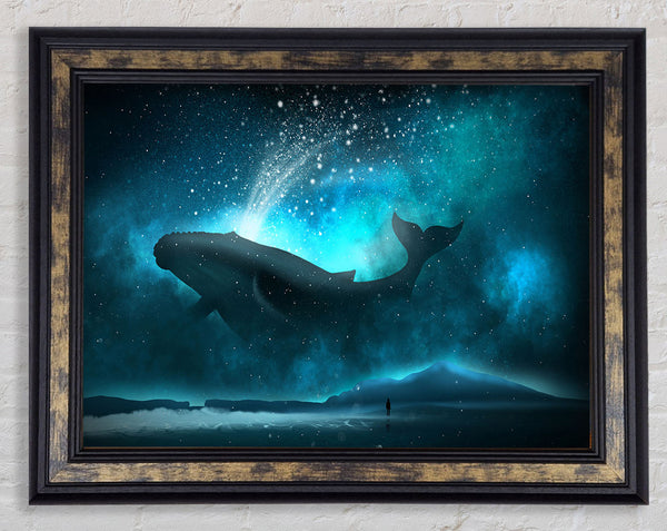 The Whale Of The Universe Framed Print
