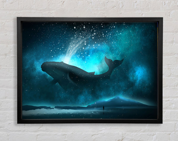 The Whale Of The Universe Framed Print