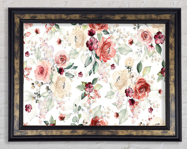 Natural Flowers In Blossom Framed Print