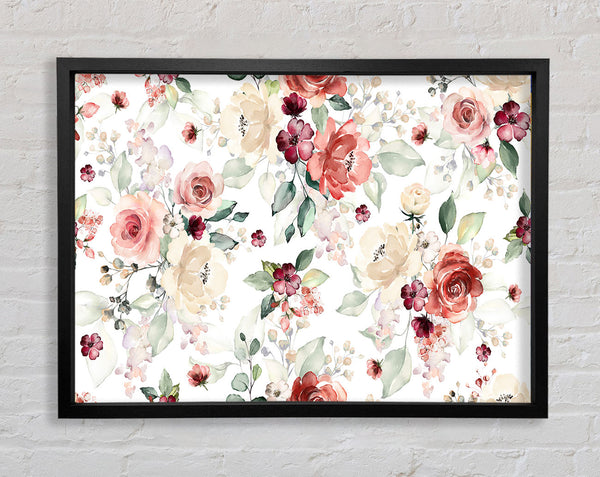 Natural Flowers In Blossom Framed Print