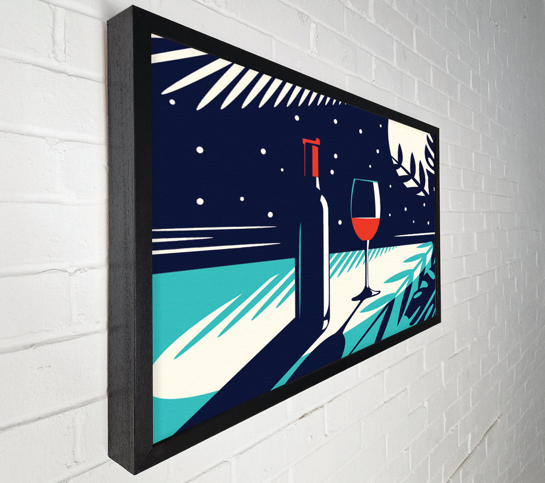  A Canvas Print of Wine And Bottle Canvas Art